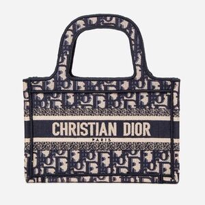 Christian Dior 2019 Blue Oblique Mini Book Tote